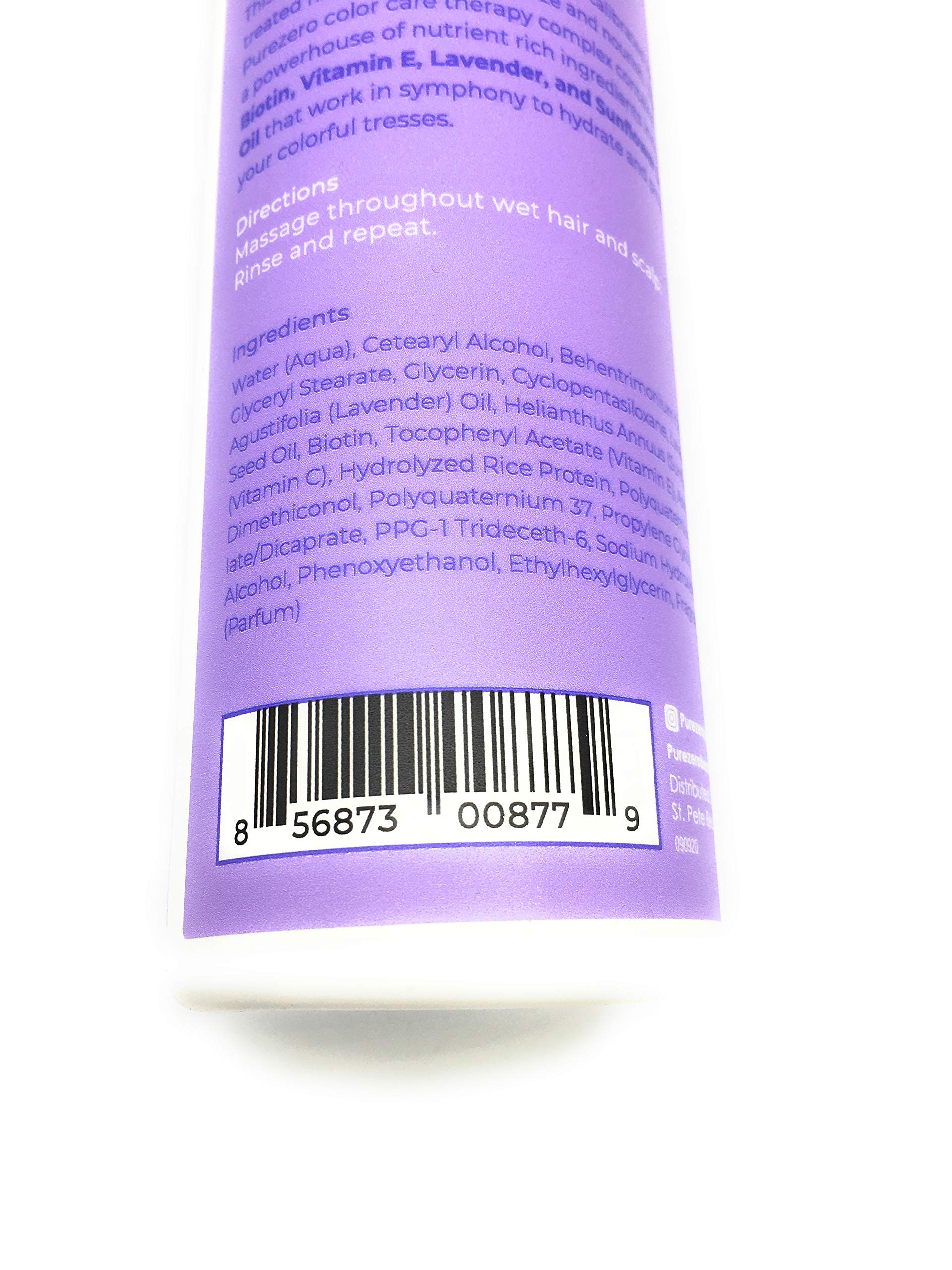 Purezero texture swipe on hand highlighting smooth slip benefit