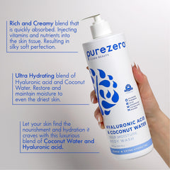 PureZero creamy foam texture close-up demonstrating gentle moisture