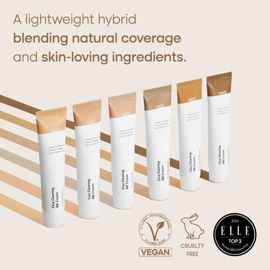 PURITO close-up of BB cream texture, shows dewy finish and blendability