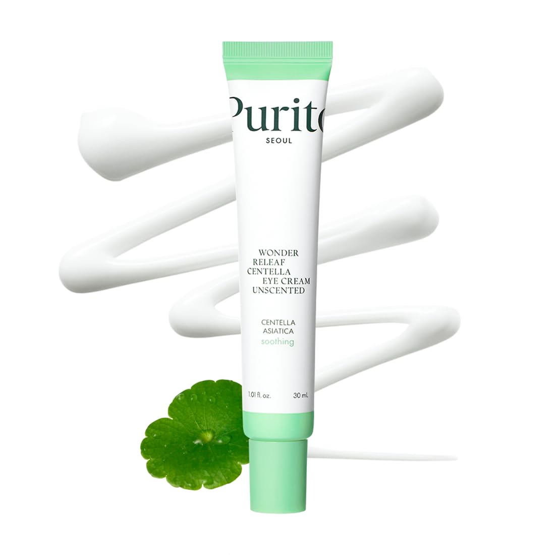 PURITO front packaging showing tube and clear label, gentle soothing benefits