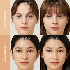 PURITO finger blending BB cream demonstrating easy blendability and finish