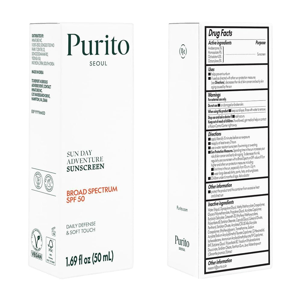 PURITO inside a daily bag setting showing convenience for on-the-go reapplication