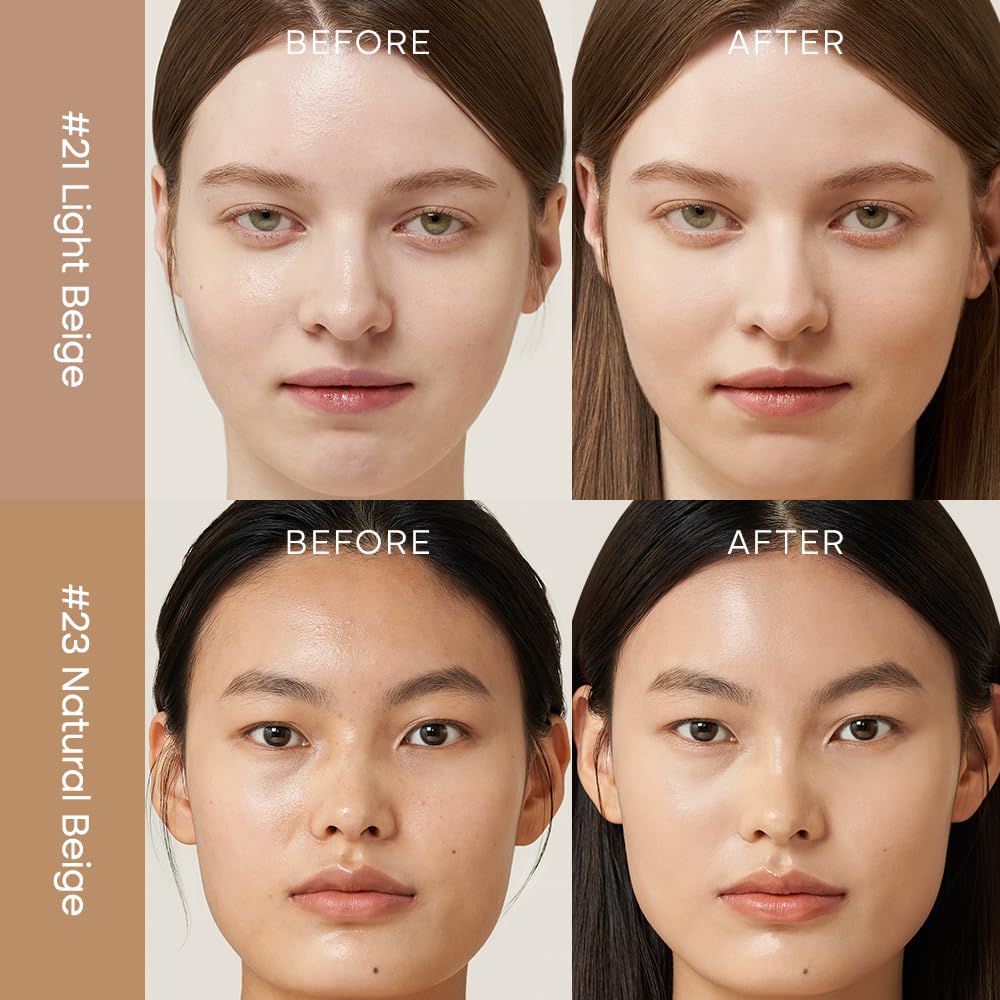 PURITO model wearing BB cream for a natural everyday makeup look