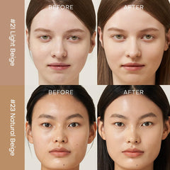 PURITO model wearing BB cream for a natural everyday makeup look