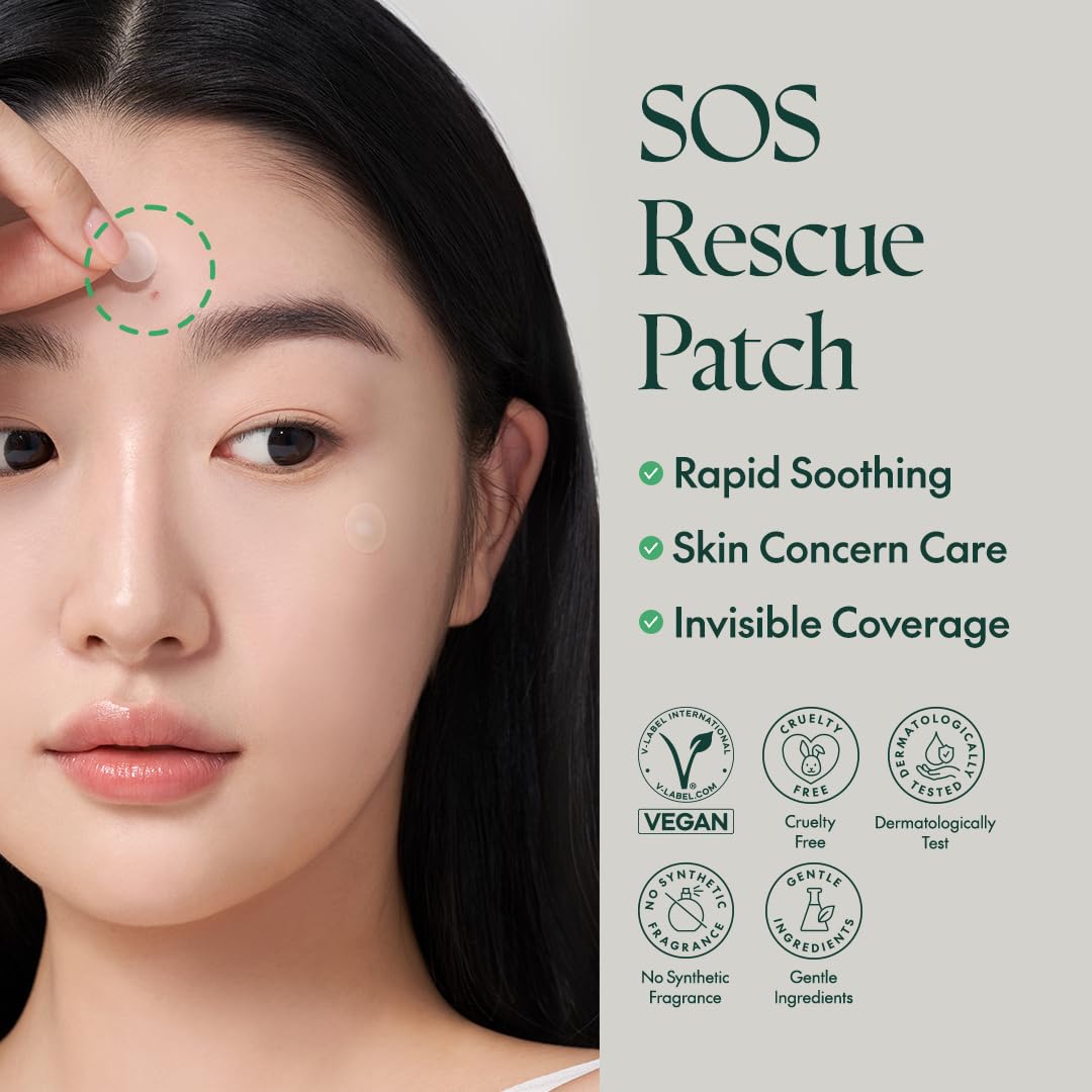 PURITO hand holding patches showing size variety for precise coverage