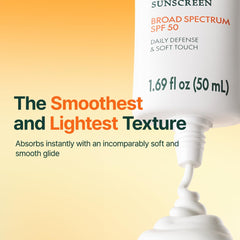 PURITO tube next to a smartphone to show compact 50mL travel-ready benefit