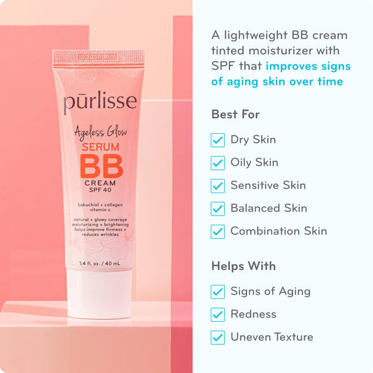 pūrlisse close-up of creamy serum texture highlighting dewy finish