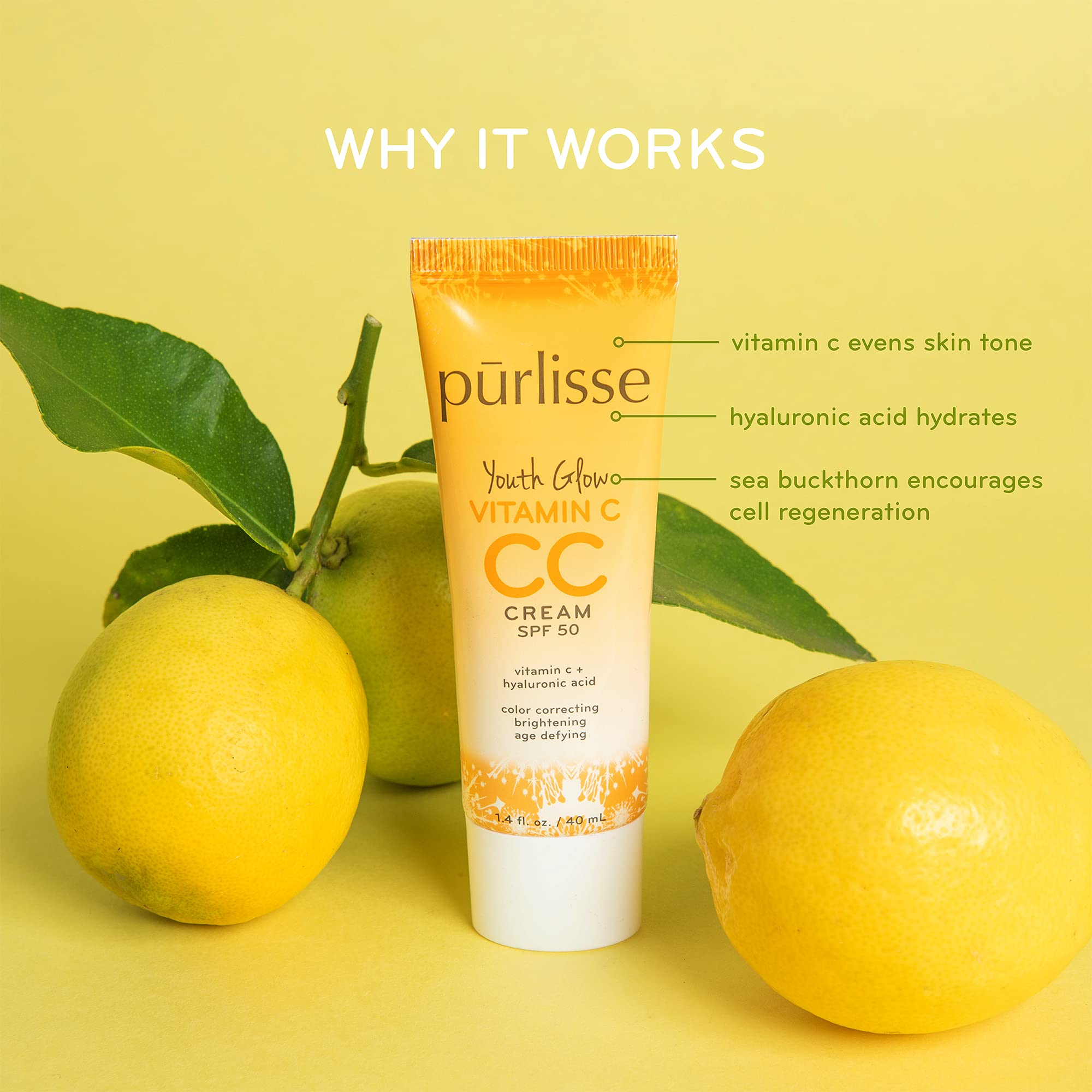 pūrlisse 1.4 oz tube beside ruler for clear size and portability
