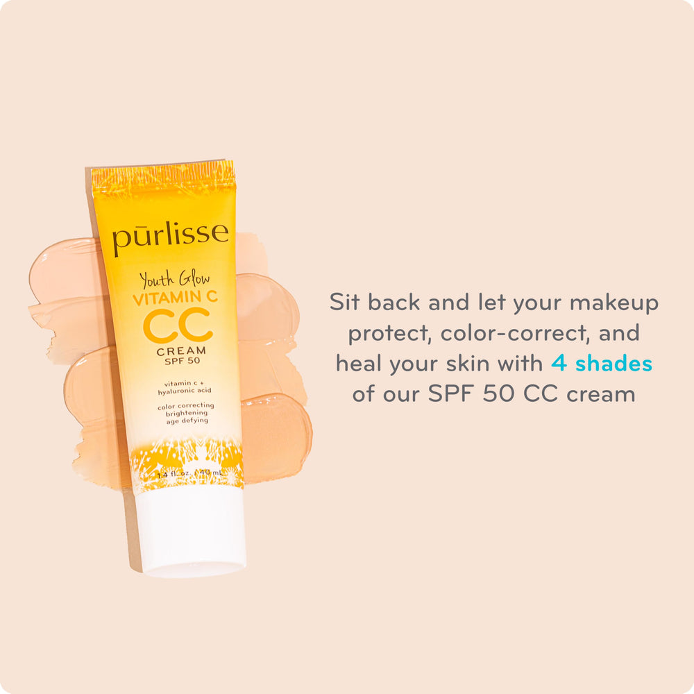 pūrlisse SPF 50 label close-up indicating daily sun protection benefit