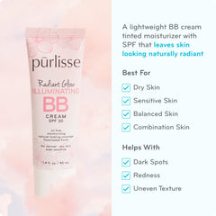 pūrlisse cream texture swirl highlighting hydrating, luminous finish benefit