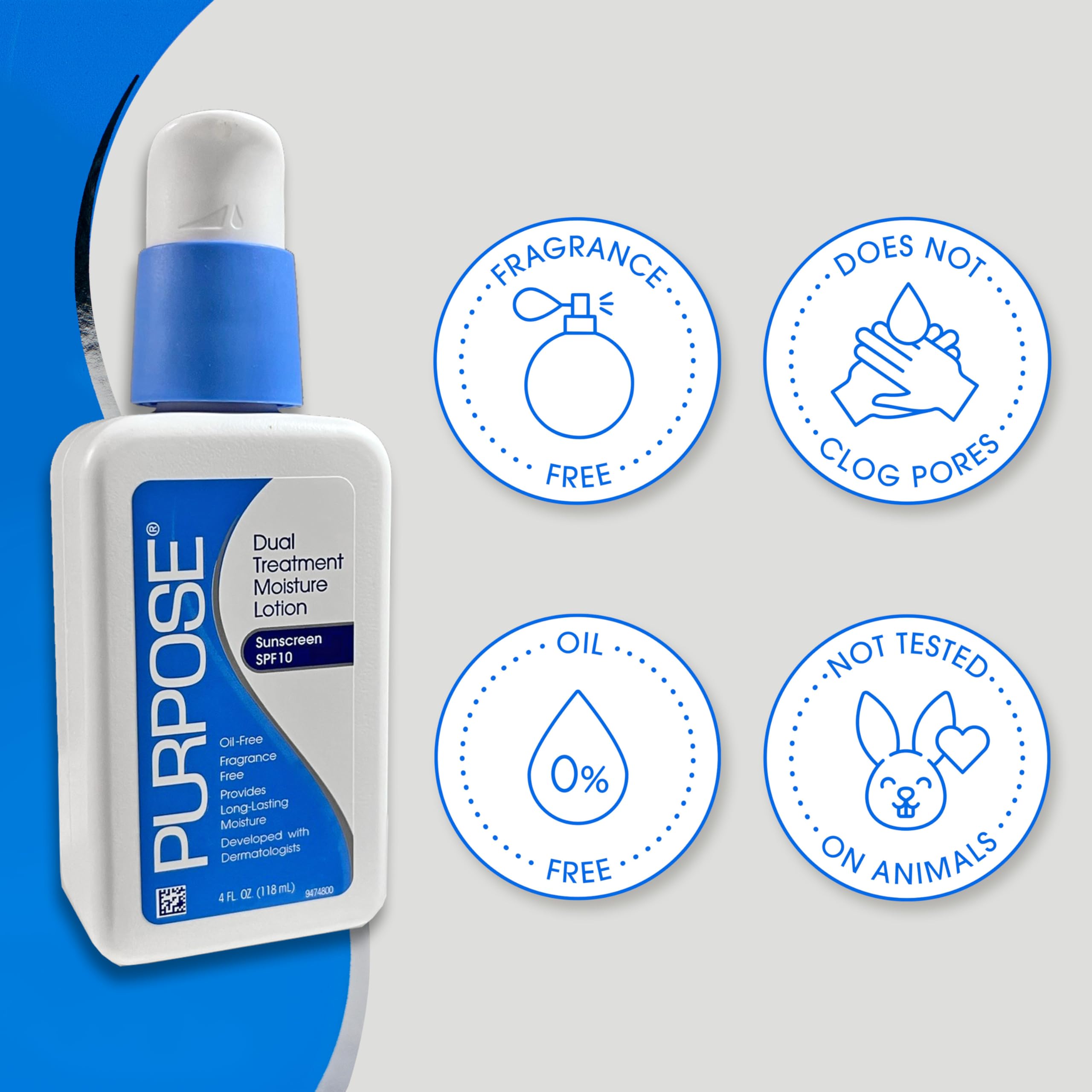 Purpose application on hand illustrating lightweight spreadability and hydration