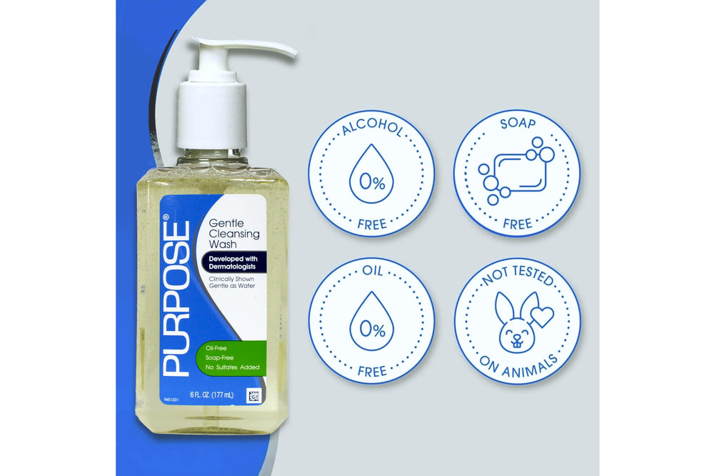 Purpose staged in bathroom setting illustrating daily routine convenience