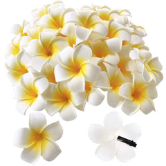 Pursuestar front view of white plumeria pack for easy event styling