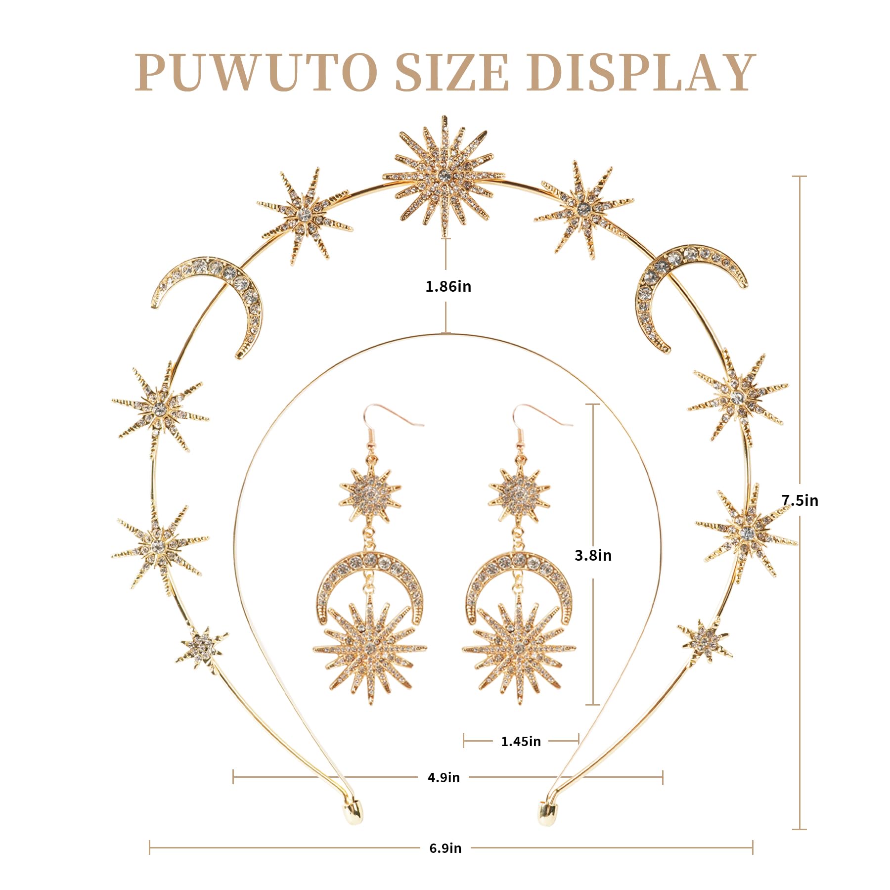 puwuto halo headband close-up of crystals highlighting sparkle and delicate craftsmanship