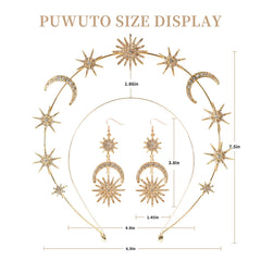 puwuto halo headband close-up of crystals highlighting sparkle and delicate craftsmanship