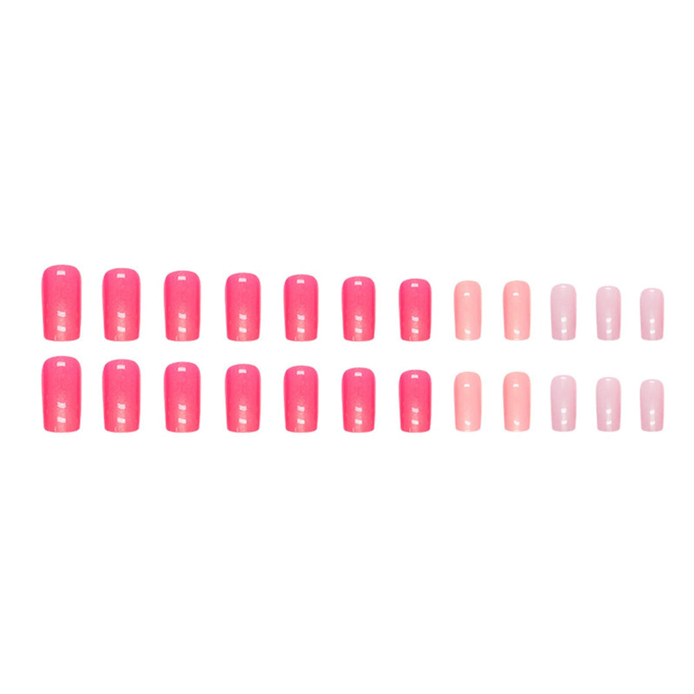Puyokinm hand applying adhesive tab to press-on nail demonstrating easy secure application