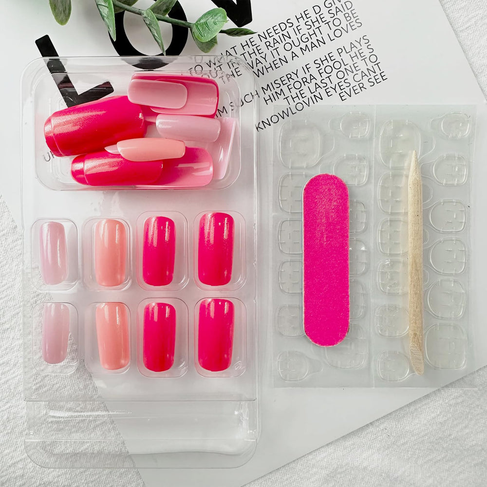 Puyokinm layout of 24 nails in 12 sizes showing selection options for a custom fit
