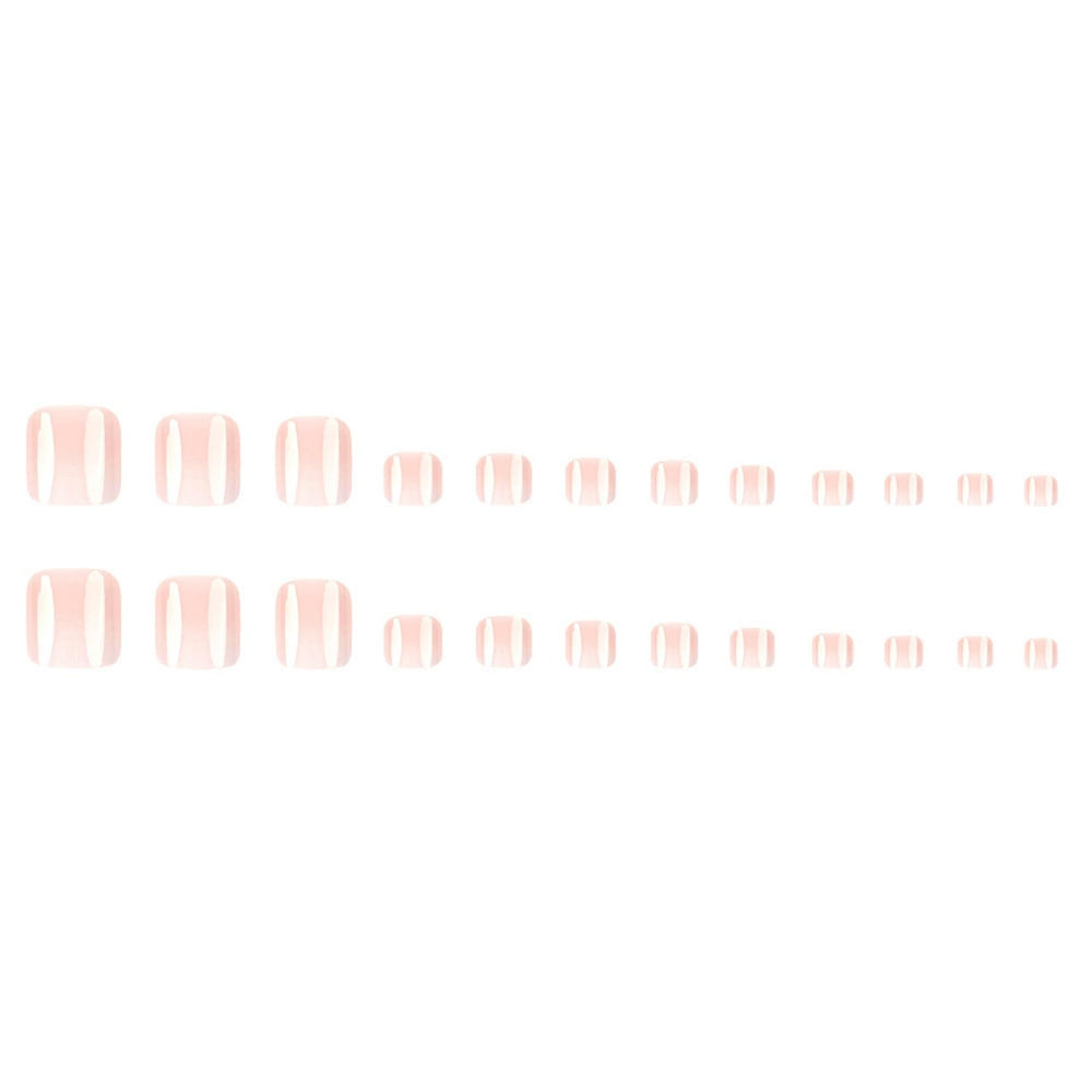 Puyokinm size layout displaying 24 graduated short square nails for proper fit