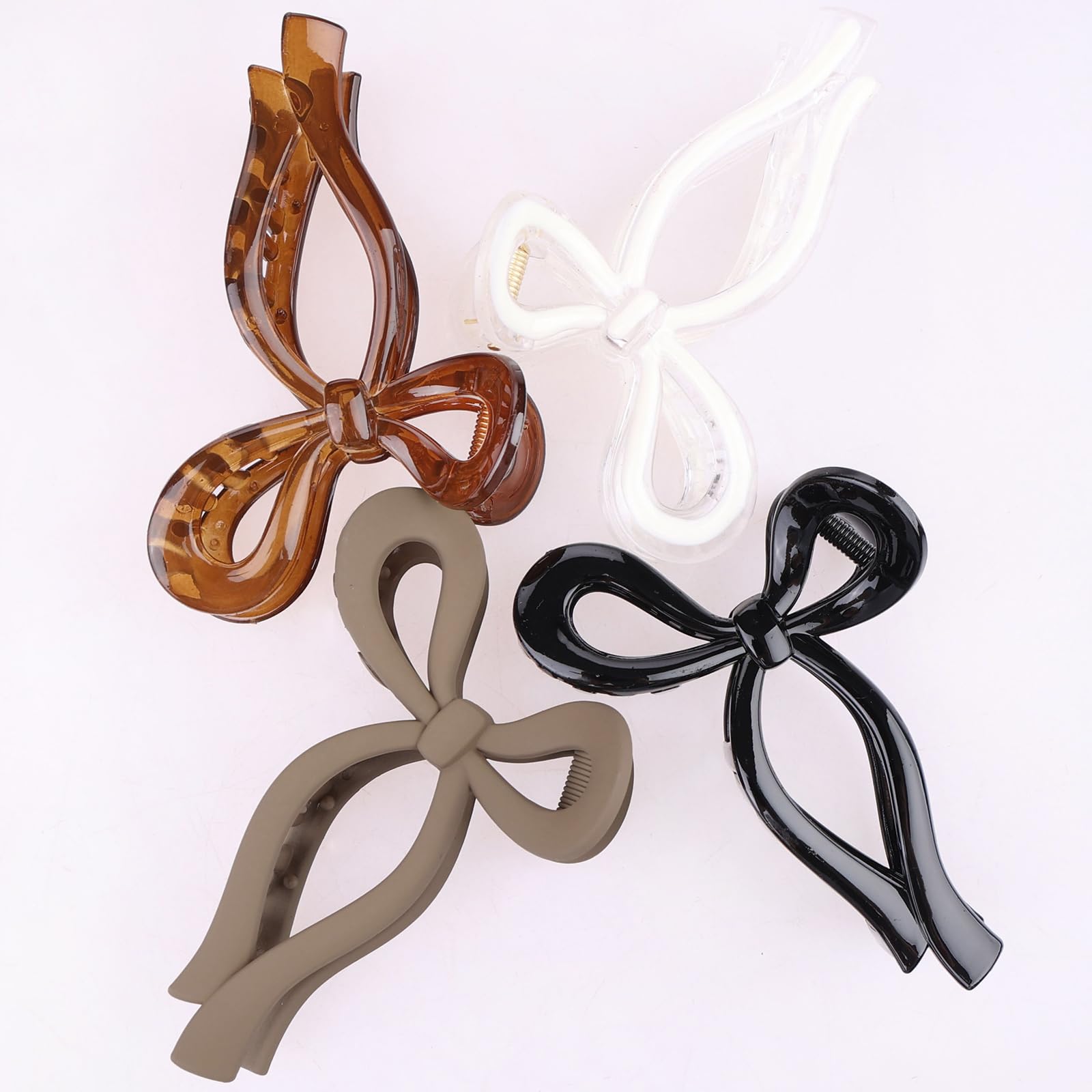 PWEOUKE bow clip close-up of teeth and spring for secure non-slip grip benefit
