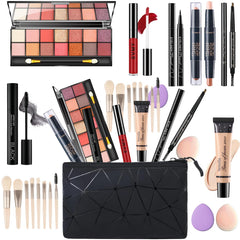 PWYSHXDF front view of full makeup set highlighting portability and organization