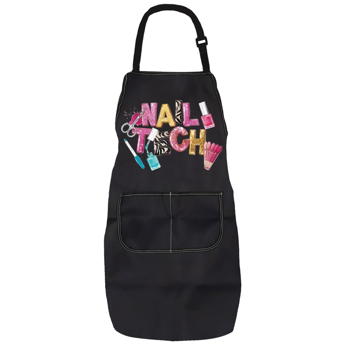 PXTIDY front view apron showing full coverage and professional look