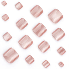 PXUEZAY close-up of cat-eye glossy finish on a toenail, shows subtle shimmer and polished shine
