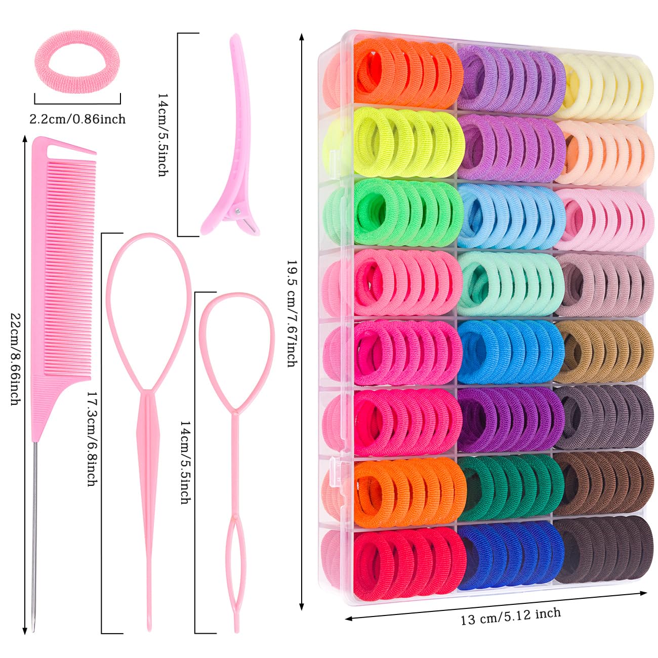 Pydeeirom color array close-up showing vibrant 24 shades for outfit matching
