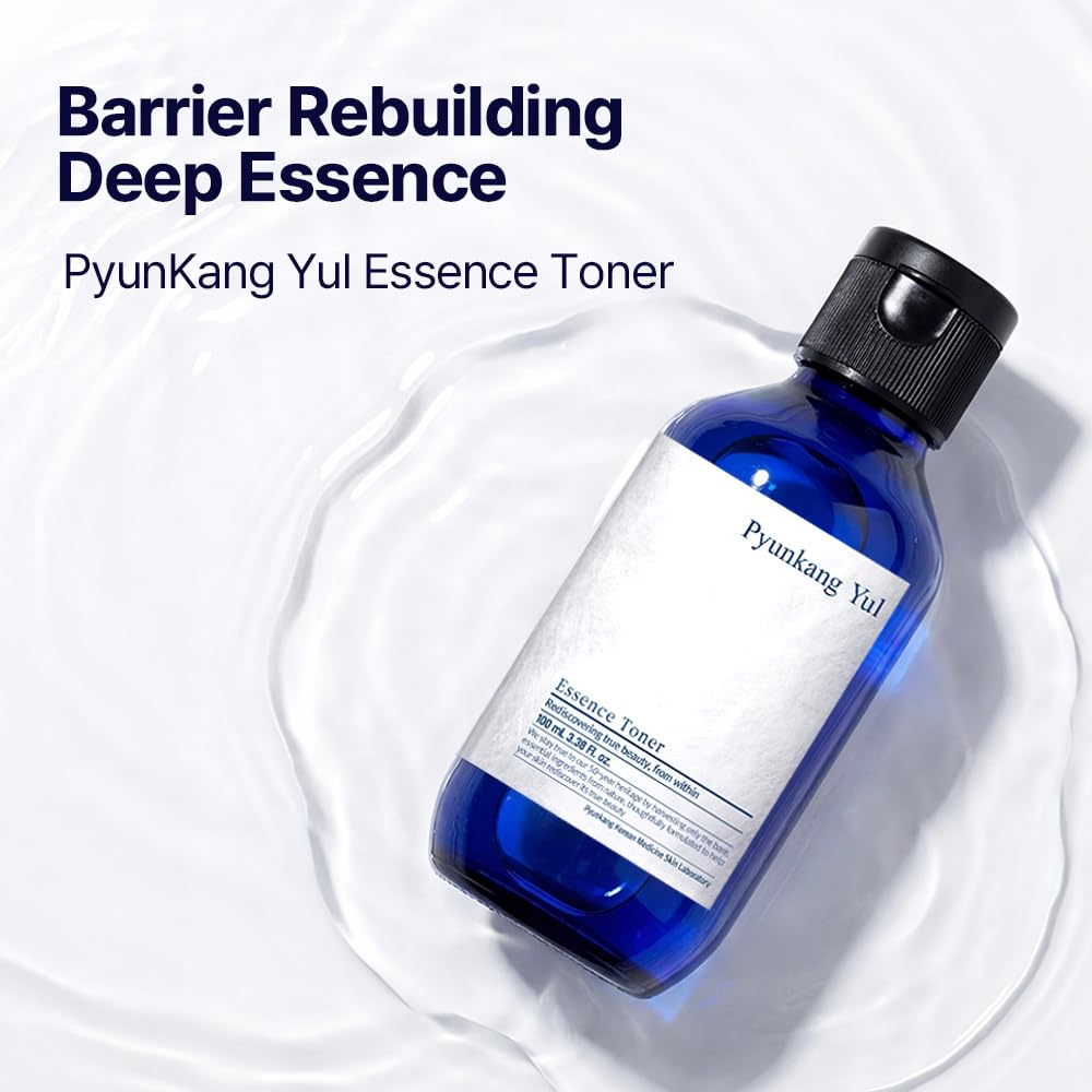Pyunkang Yul clear toner drop texture demonstrating lightweight hydration