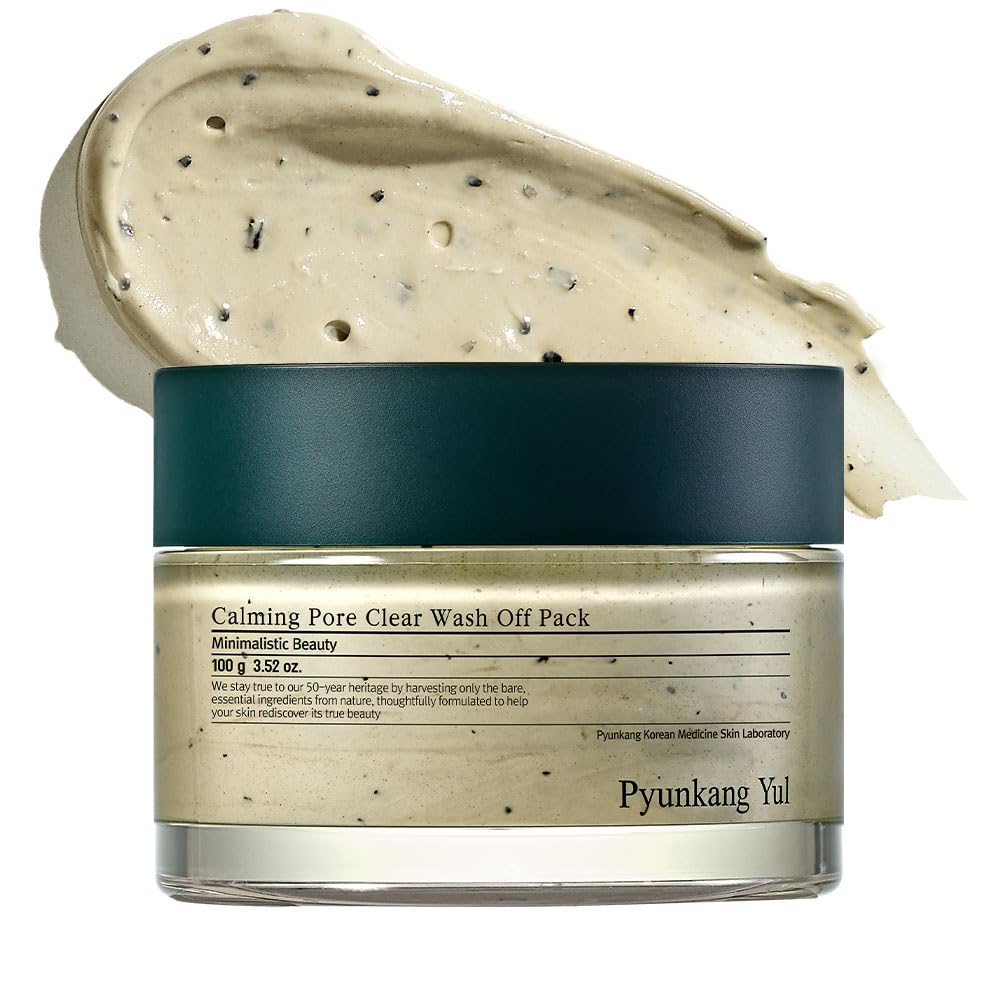 Pyunkang Yul front packaging showing calming wash off mask benefits