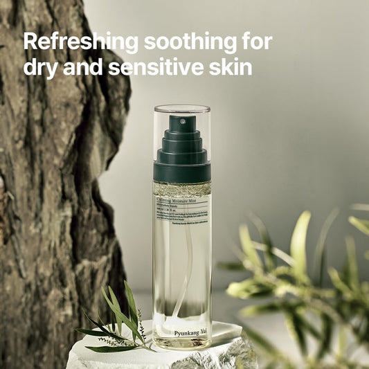 Pyunkang Yul fine mist spray producing micro-droplets for even hydration and no stickiness