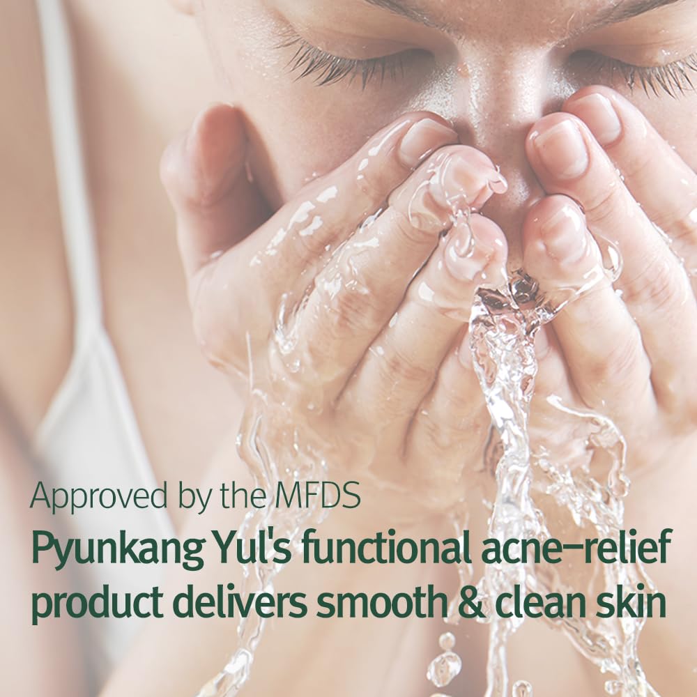 Pyunkang Yul creamy foam texture on hand showing gentle lather and soft cleansing benefit
