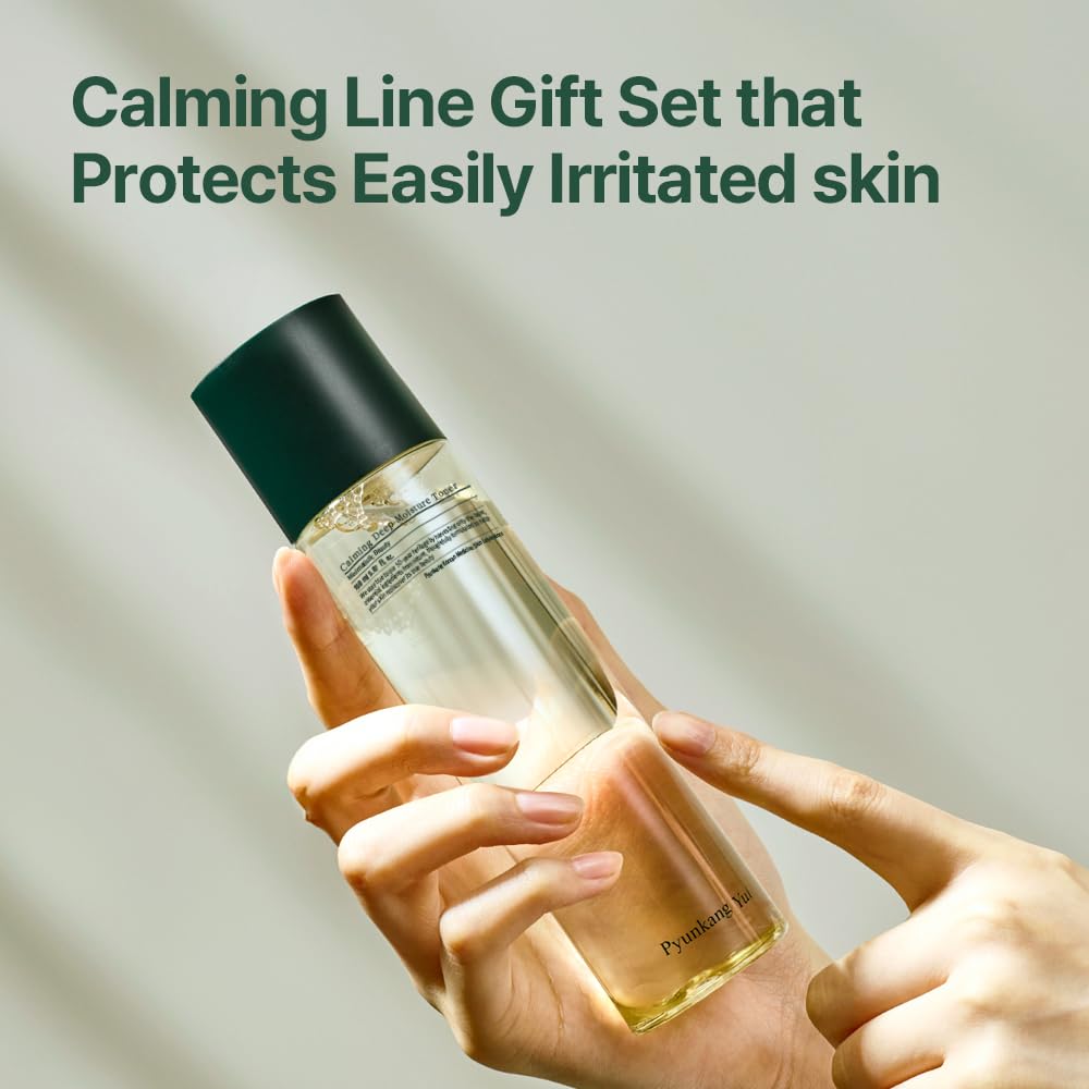 Pyunkang Yul toner texture close-up demonstrating fast absorption and hydration