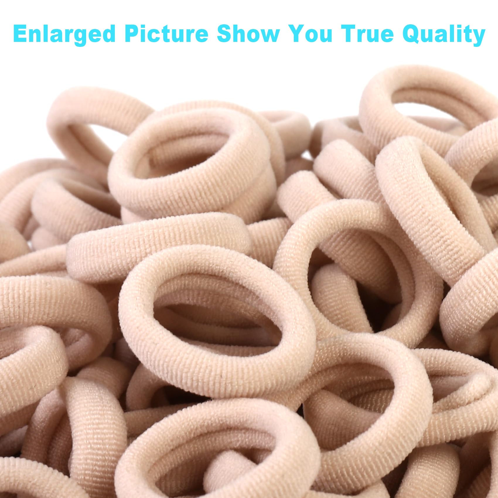 qarwayoc close-up of seamless cotton-spandex texture for gentle hair hold