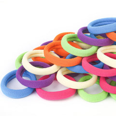 Qarwayoc front packaging showing 50 colorful hair ties and bulk value