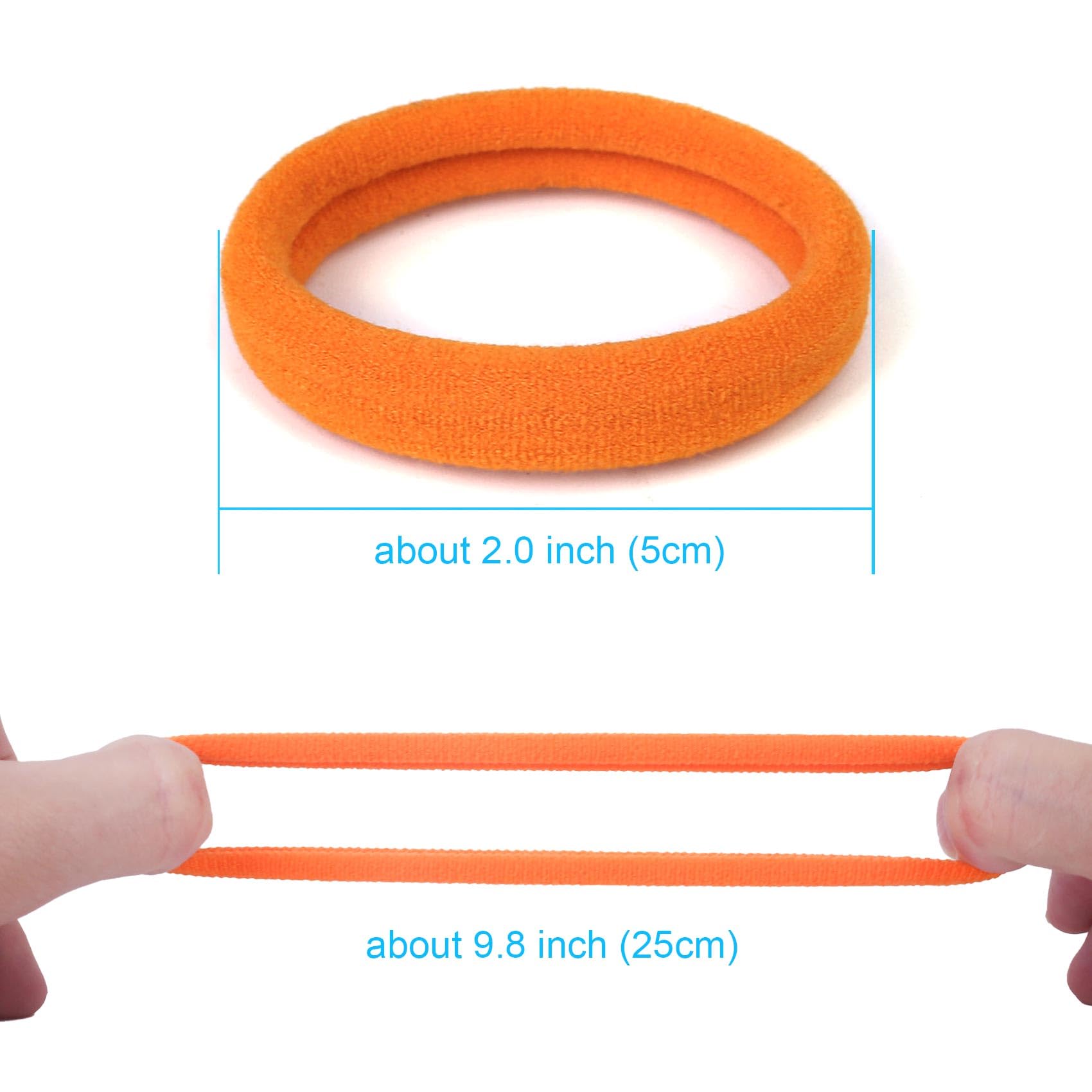Qarwayoc in use on high ponytail for thick hair demonstrating strong hold