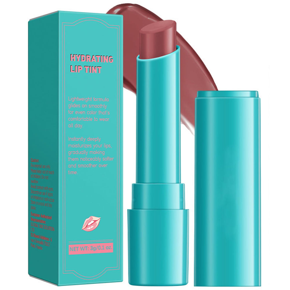 Qawnfy front packaging showing dusty rose tubes and benefits