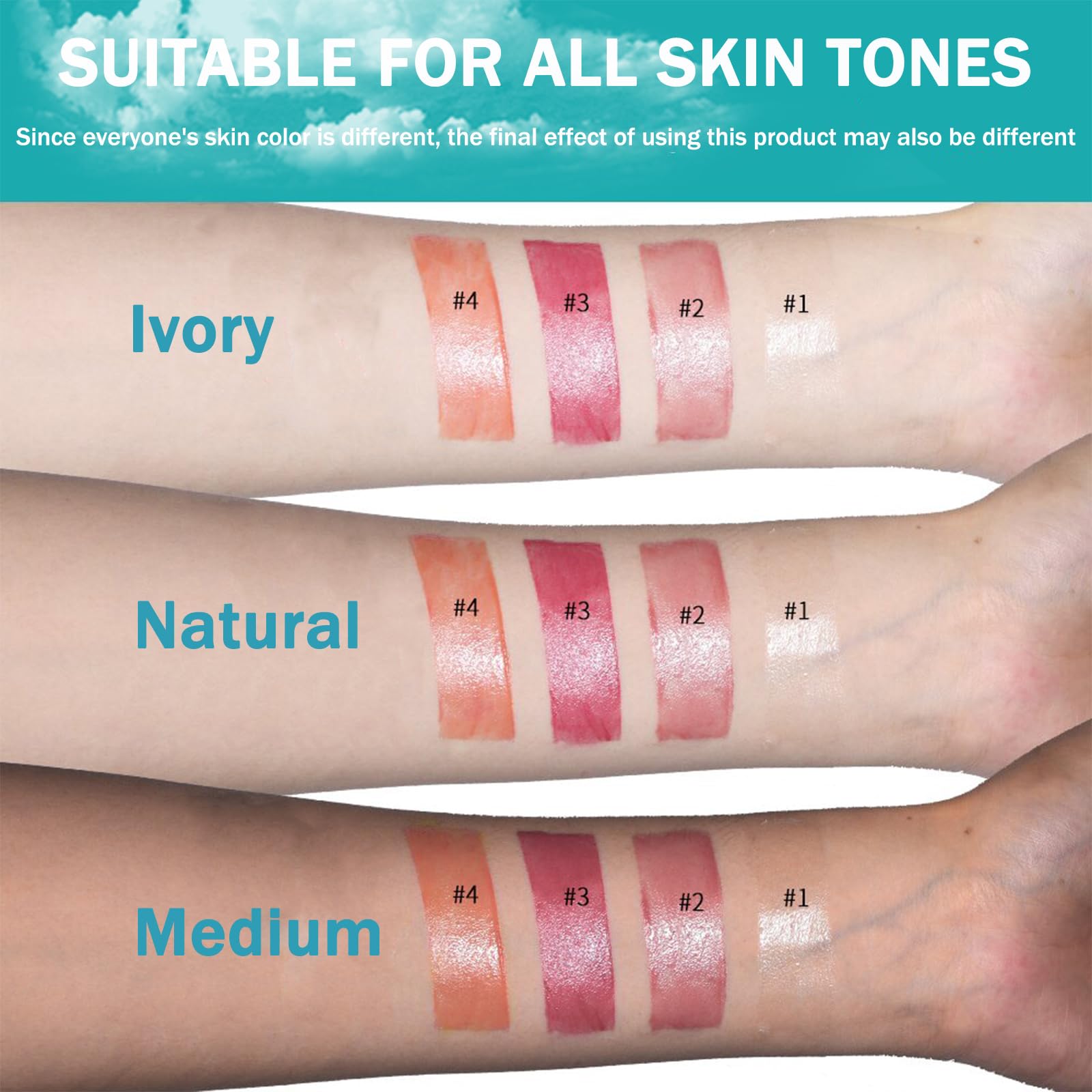 Qawnfy open tube applying tint demonstrating easy, precise use