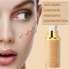 Qawnfy foundation blended on forearm showing color matching benefit