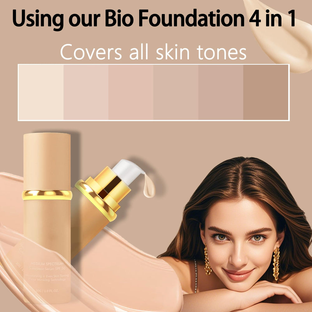 Qawnfy foundation pump close-up highlighting controlled dispensing benefit