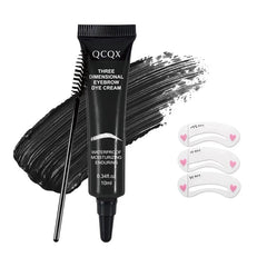 QCQX front packaging showing waterproof brow tint and benefits