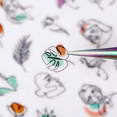 Qdsuh nail stickers applied on hand showing instant salon-style manicure benefit