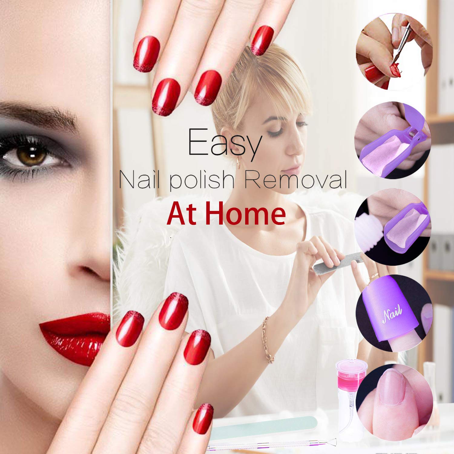 Qdsuh lifestyle bathroom counter setup showing kit ready for quick at-home pedicure