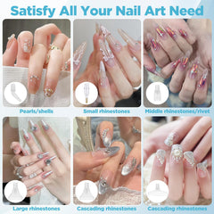 QFGasre tool in use on nail showing precise placement benefit for nail art