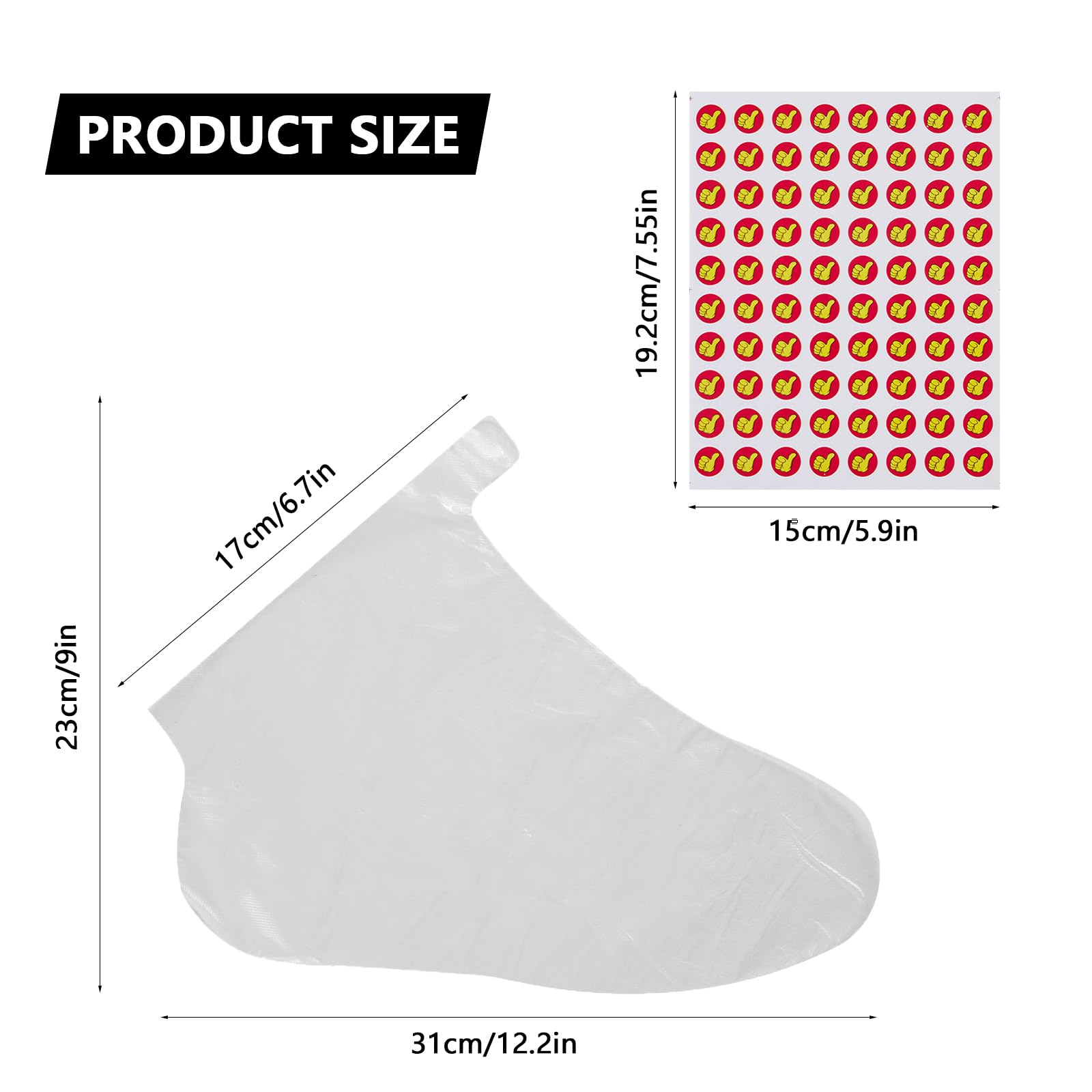 QGEIB adhesive closure sticker on liner delivering secure seal