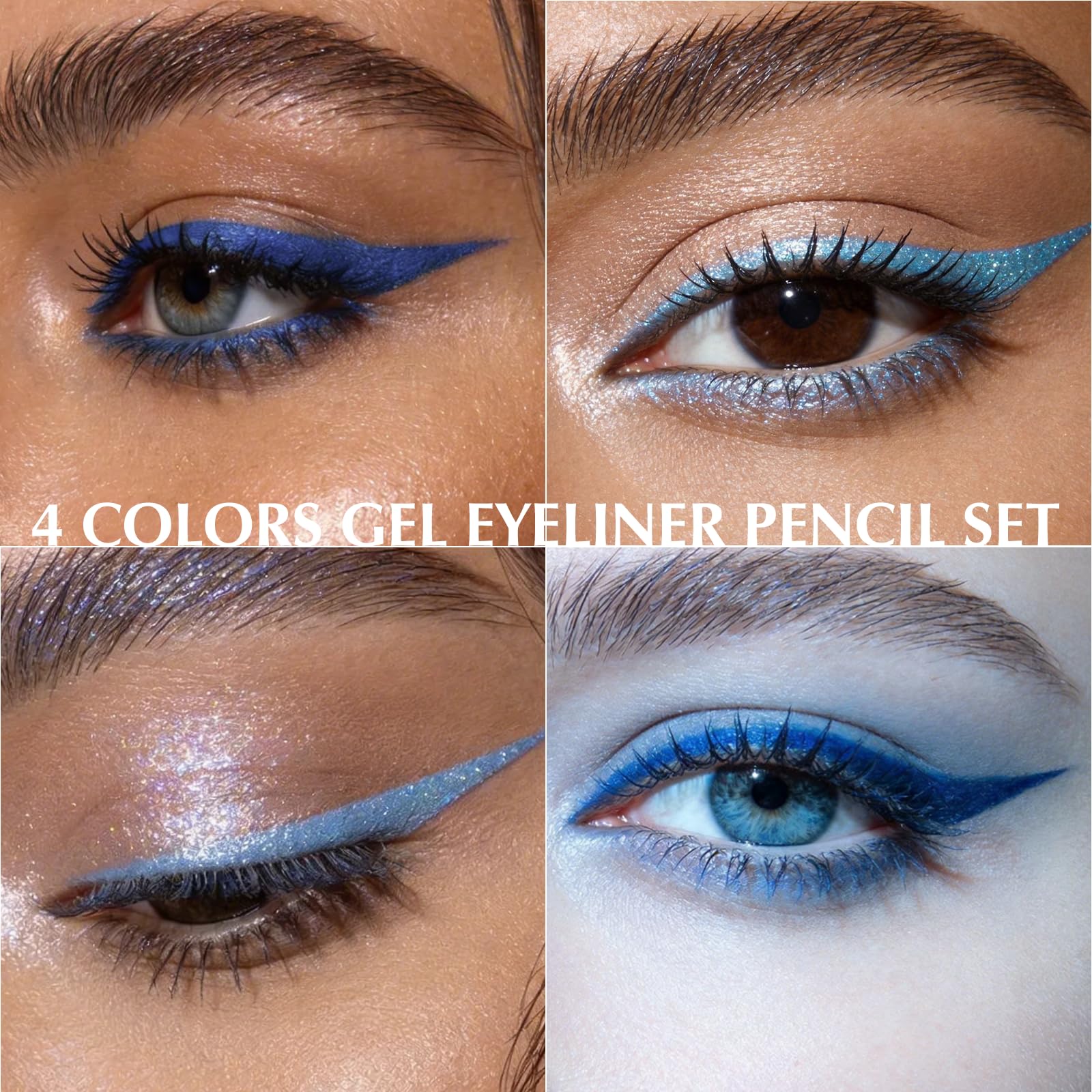 QHOSIULI pencil tip close-up showing creamy gel texture for smooth, one-stroke application