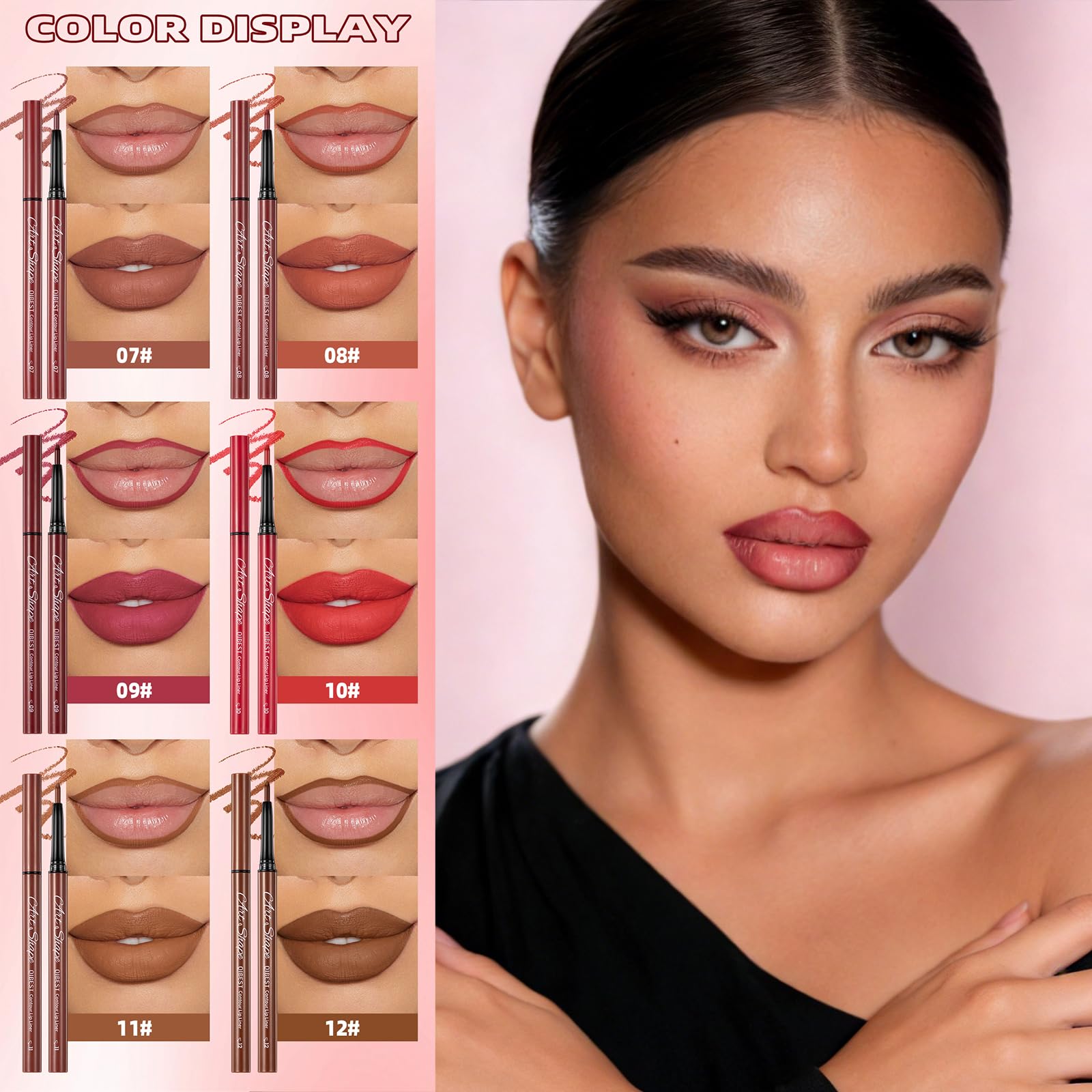 QiBest lip pencils in hand showing scale and travel-friendly size benefit