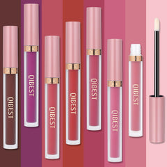 QiBest lips before and after plumper demonstrating fuller-looking, shinier lips