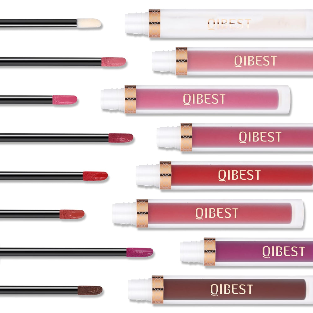 QiBest size comparison with hand illustrating compact, travel-friendly kit