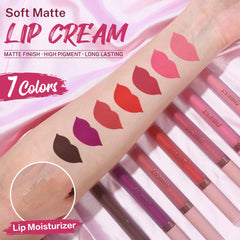QiBest swatches on arm highlighting seven true-to-color shades for easy selection