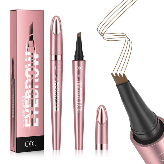 QIC front view of the 4-tip microblading pen showing ergonomic shape and control